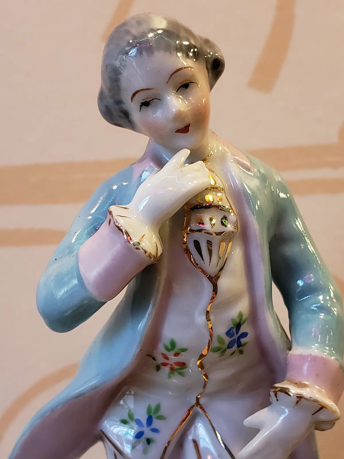 Bisque Victorian Gentleman Figurine 2