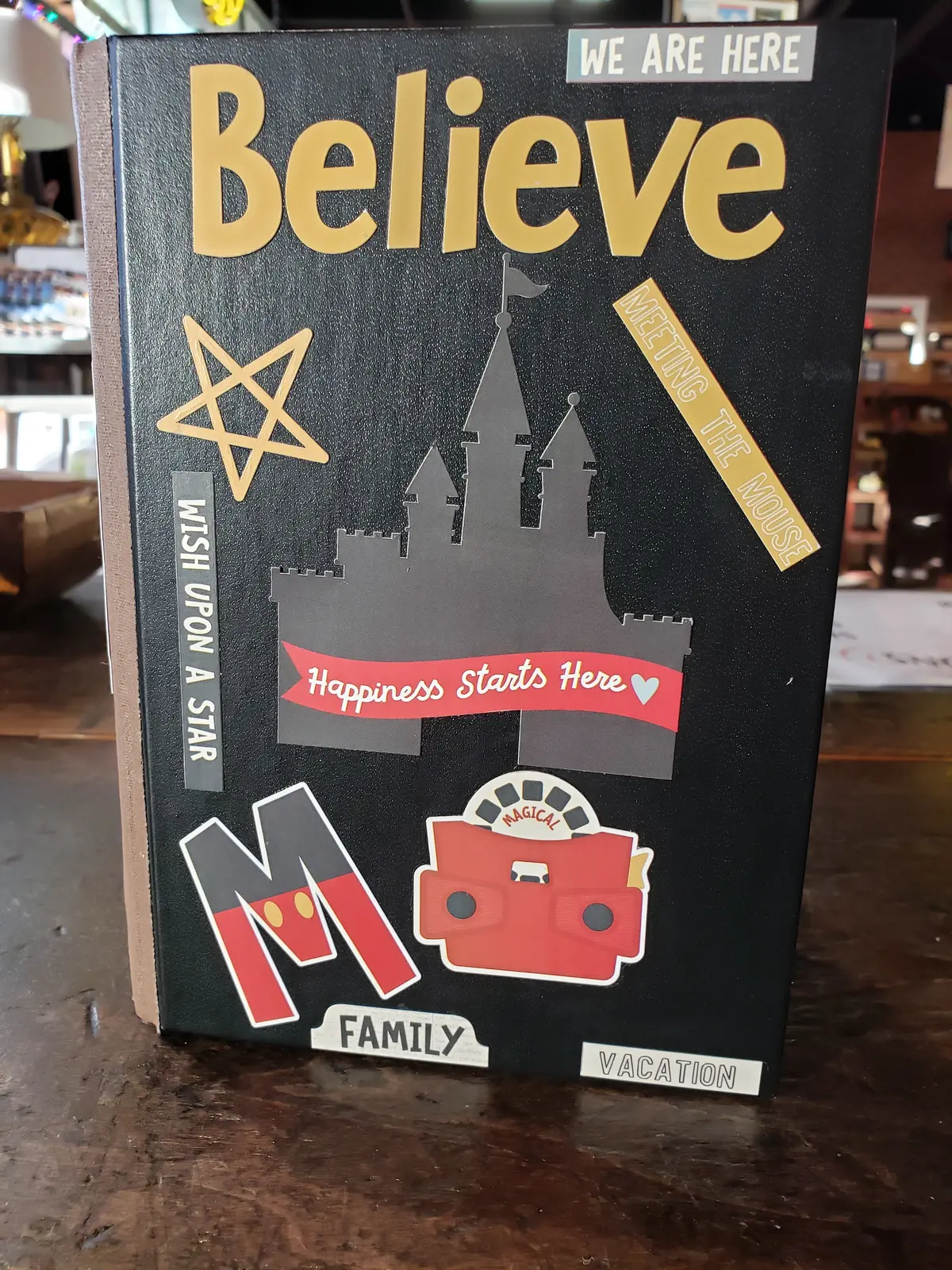 "Believe" Handmade Disney Trip Journal 1