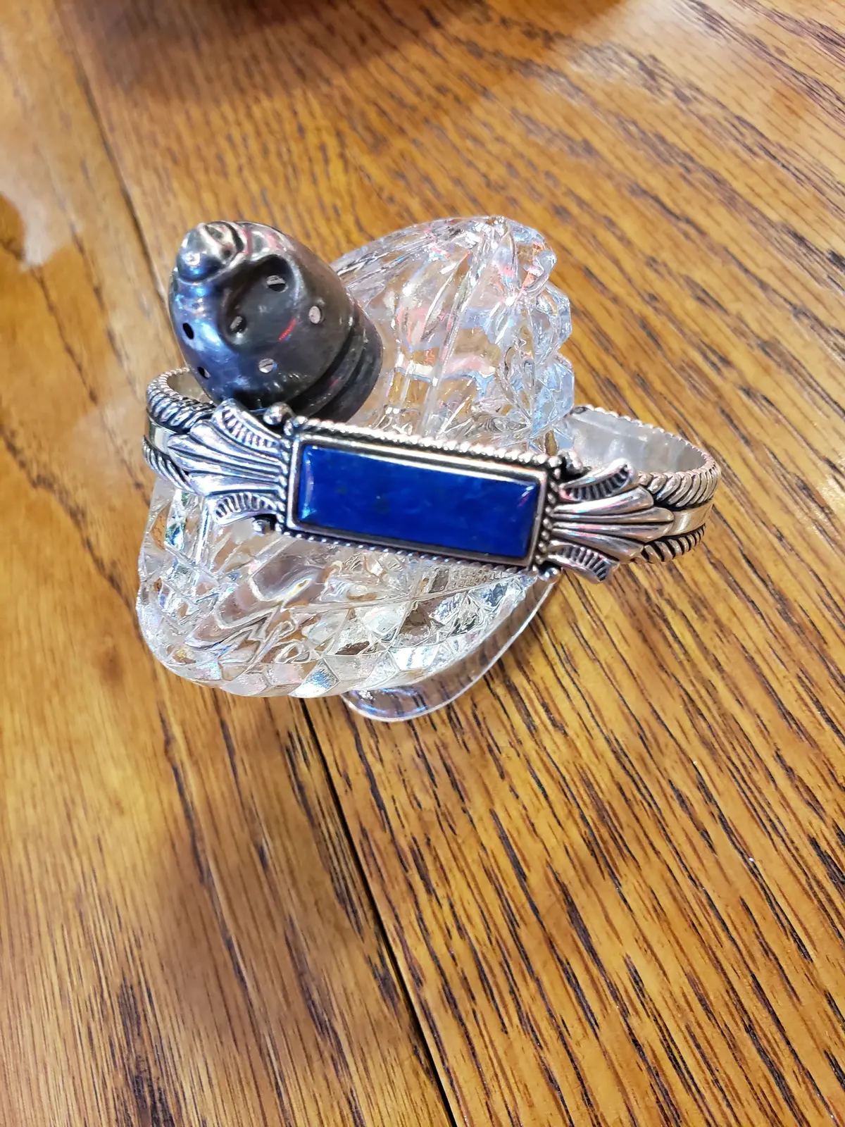 Carolyn Pollack Relios Sterling Silver Lapis Cuff Bracelet 1