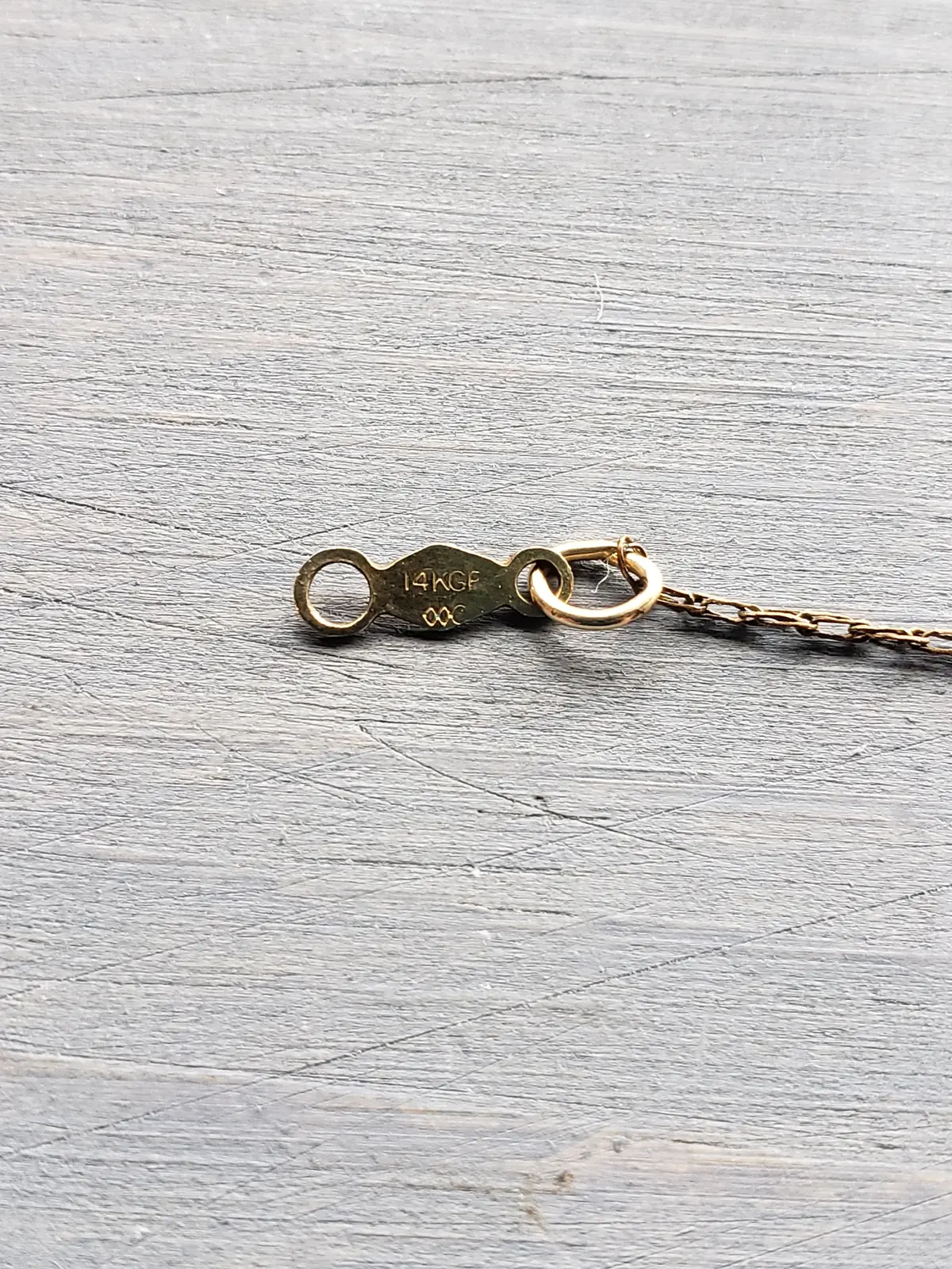 14K Gf Chain & Goldstone Pendant 2