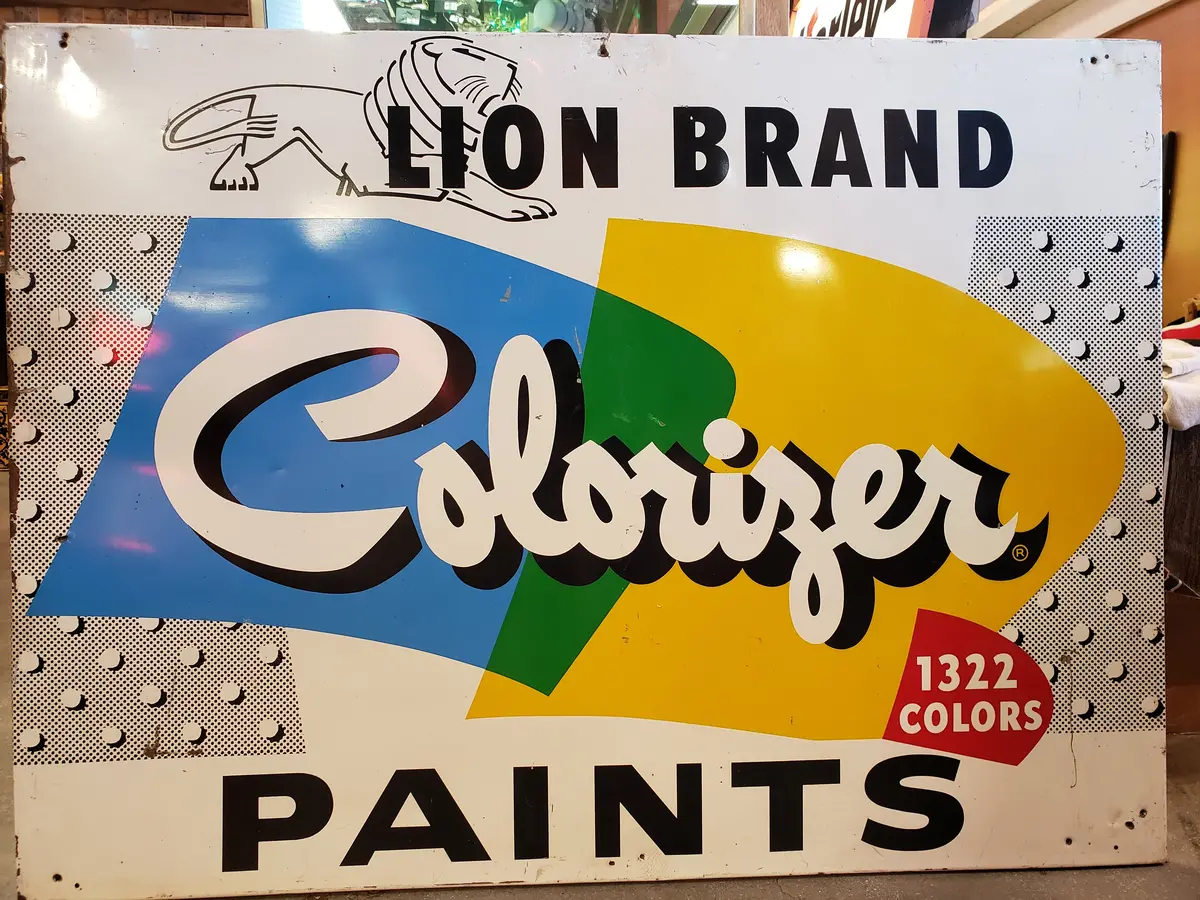 Lion Brand Paints Sign 1