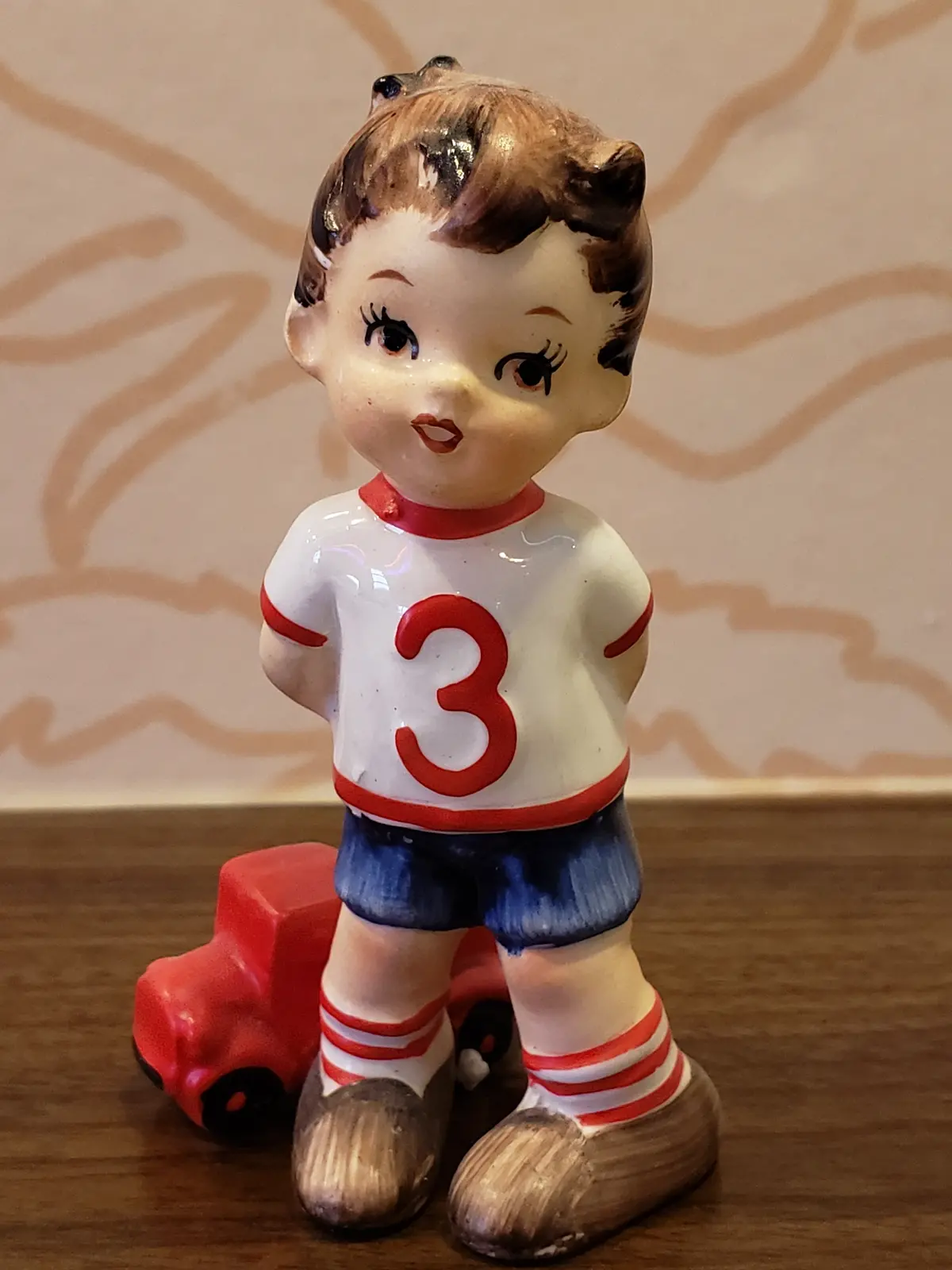 Lefton Birthday Boy Figurine Age 3 1