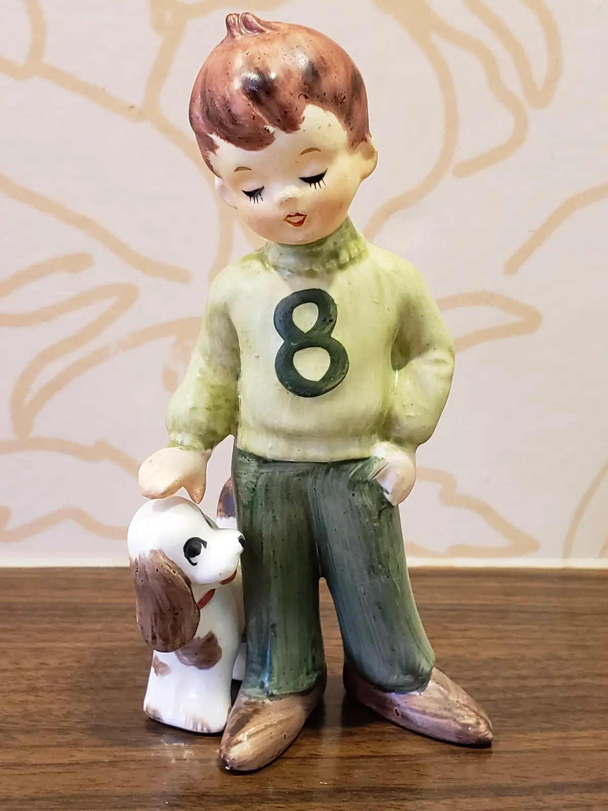 Lefton Birthday Boy Figurine Age 8 1