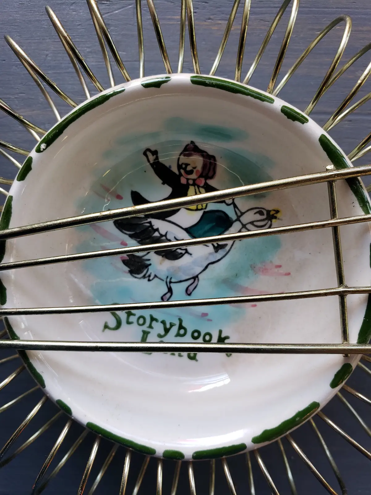 Storybook Land Plate In Metal Guitar Frame 2