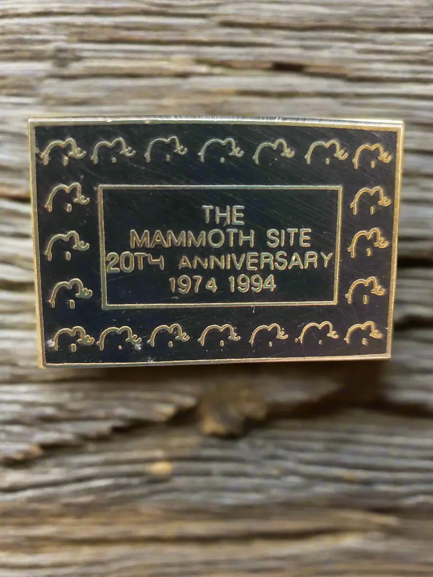 Mammoth Site 20Th Anniversary Souvenir Pin 1