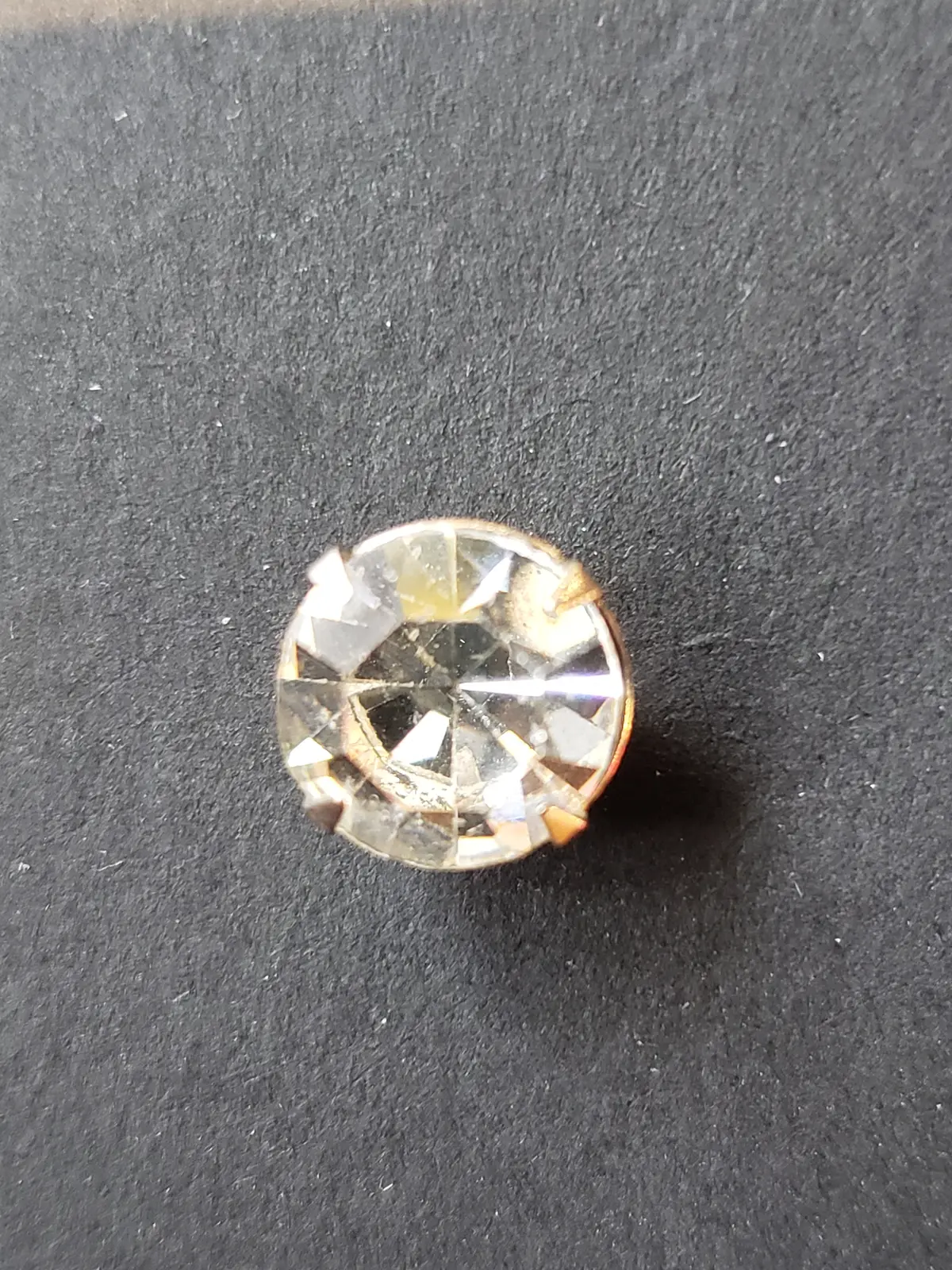 Large Rhinestone Tie Tack / Lapel /Hat Pin 1