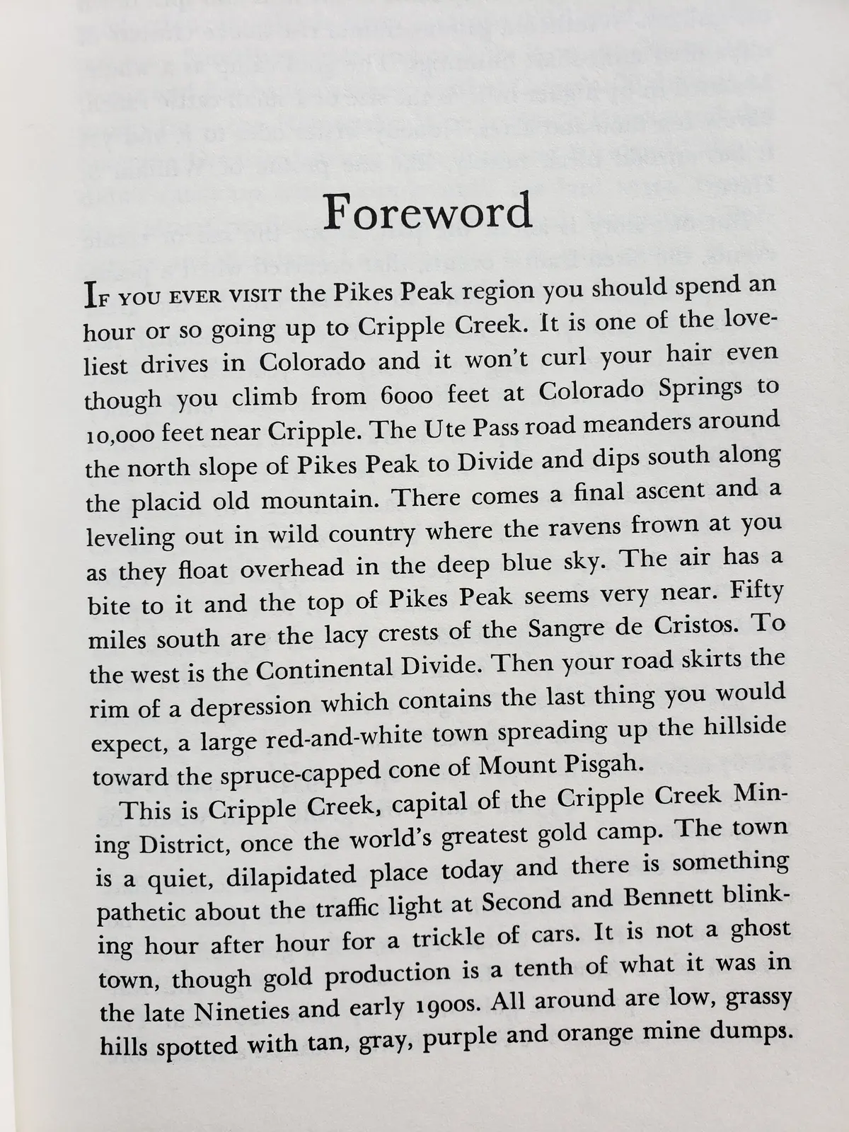Money Mountain The Story Of Cripple Creek Gold By Marshall Sprague 2