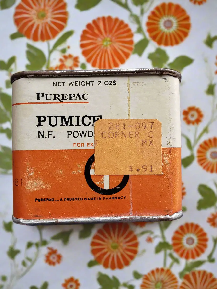 Purepac Pumice Powder Tin (1981) 1
