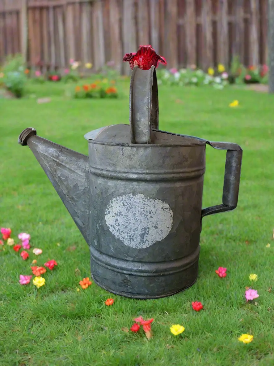 Galvanized Watering Can 1