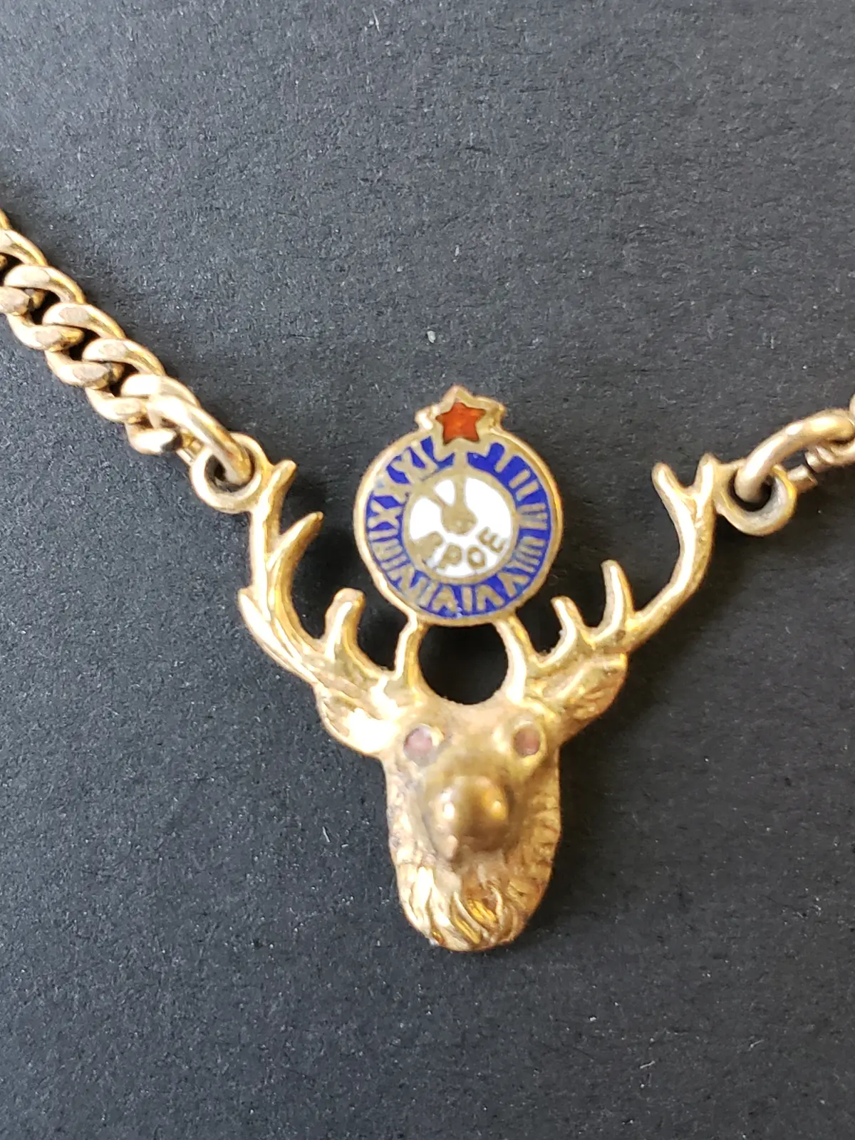 Masonic Tie Clip 1/20 12K Elk 2