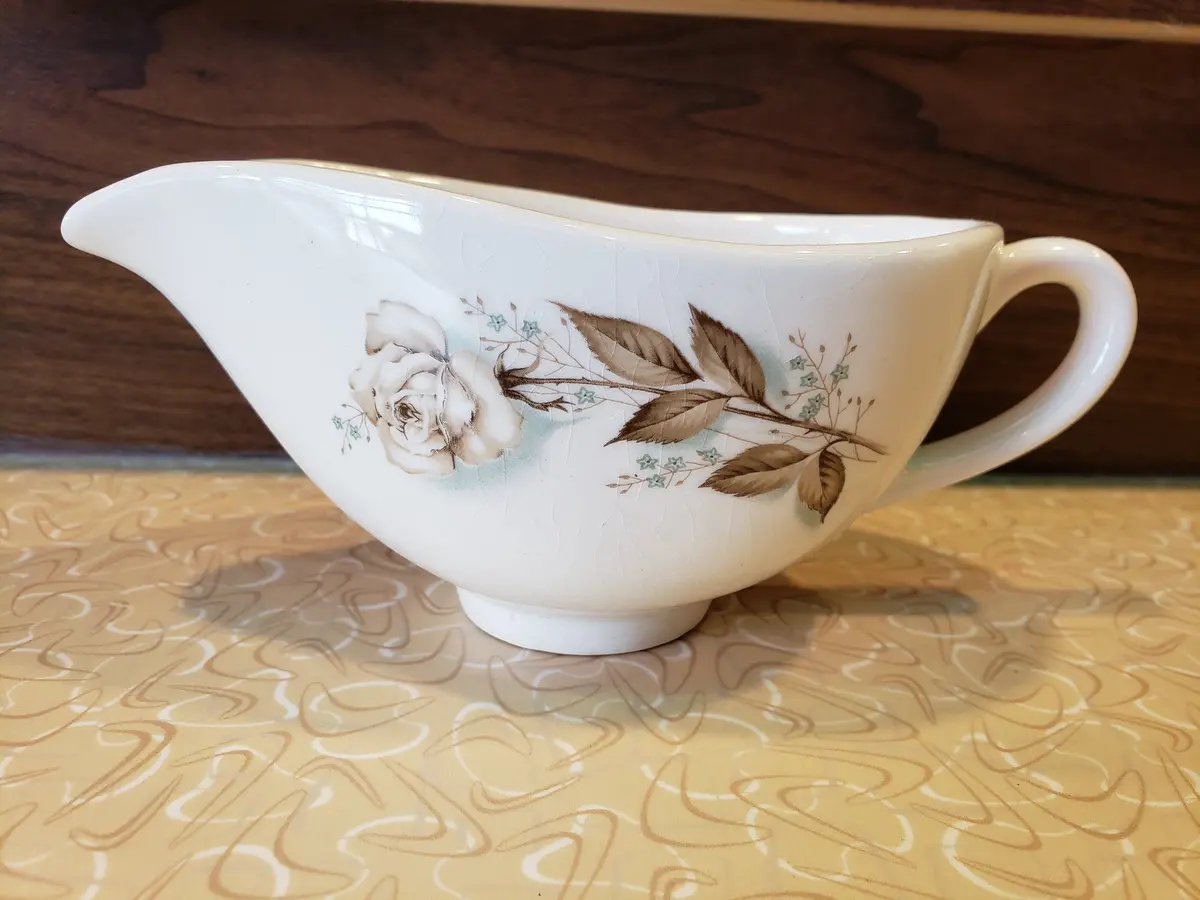 Noritake China "Sweet Talk" Gravy Boat 1