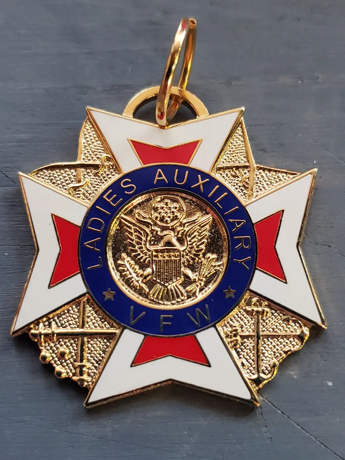 Vfw Ladies Auxiliary Metal Pendant 1