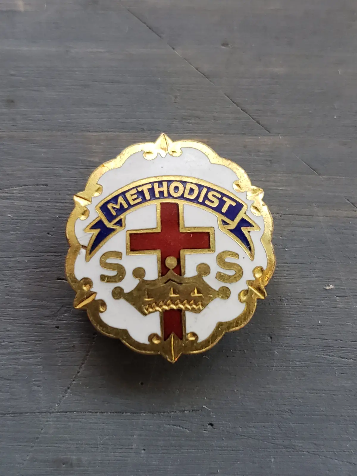 Vintage Methodist Lapel Pin 1/10 10K Gf 1
