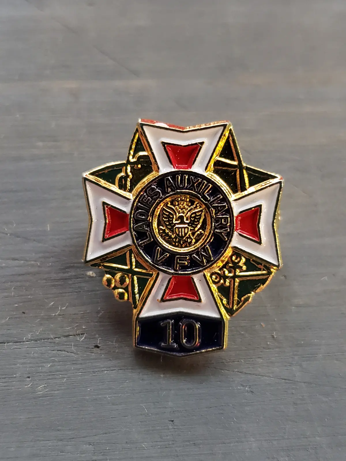 Vfw Auxiliary 10 Years Pin 1
