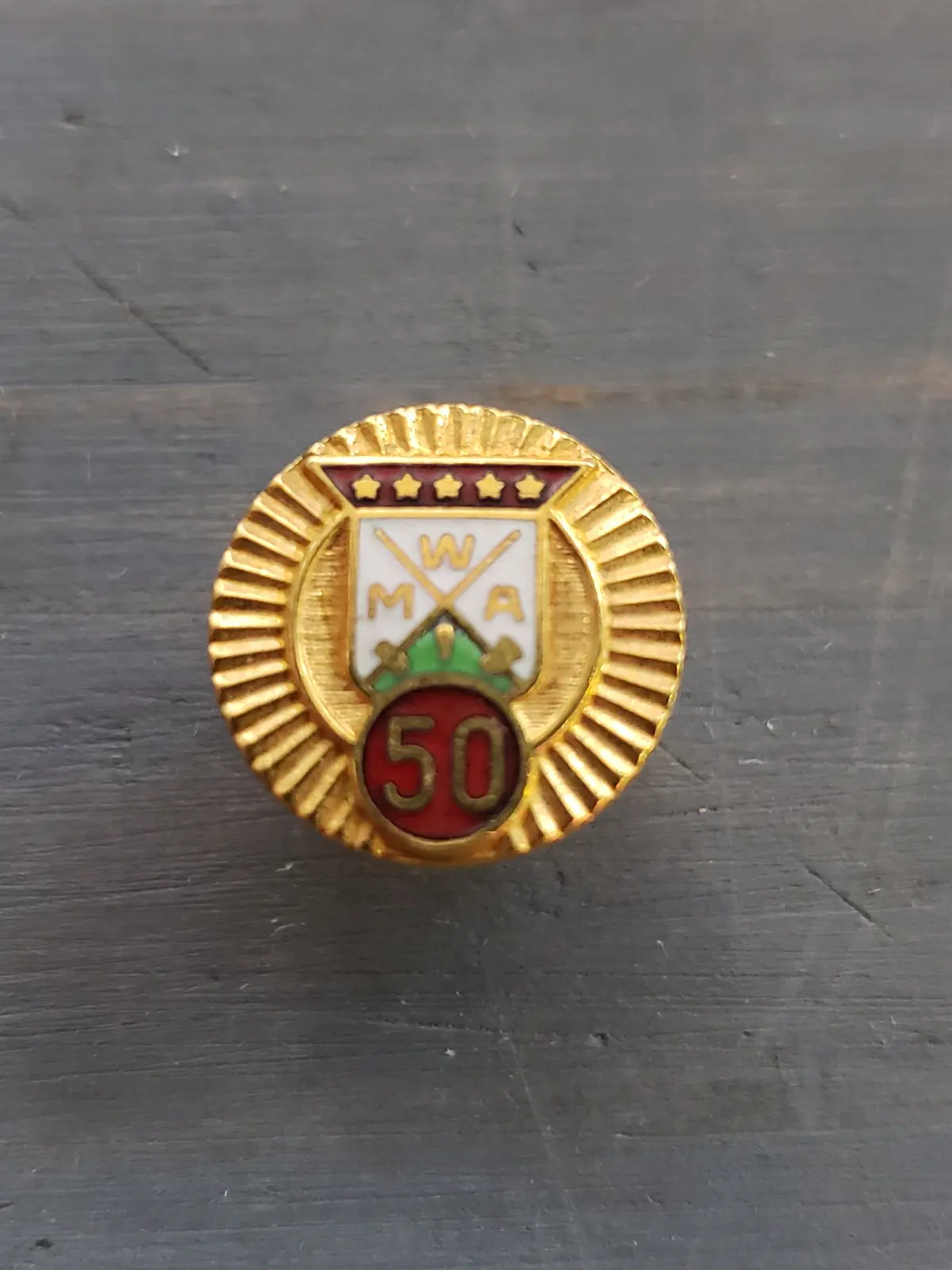 Wood Men Of America 50 Anniversary Lapel Pin 1