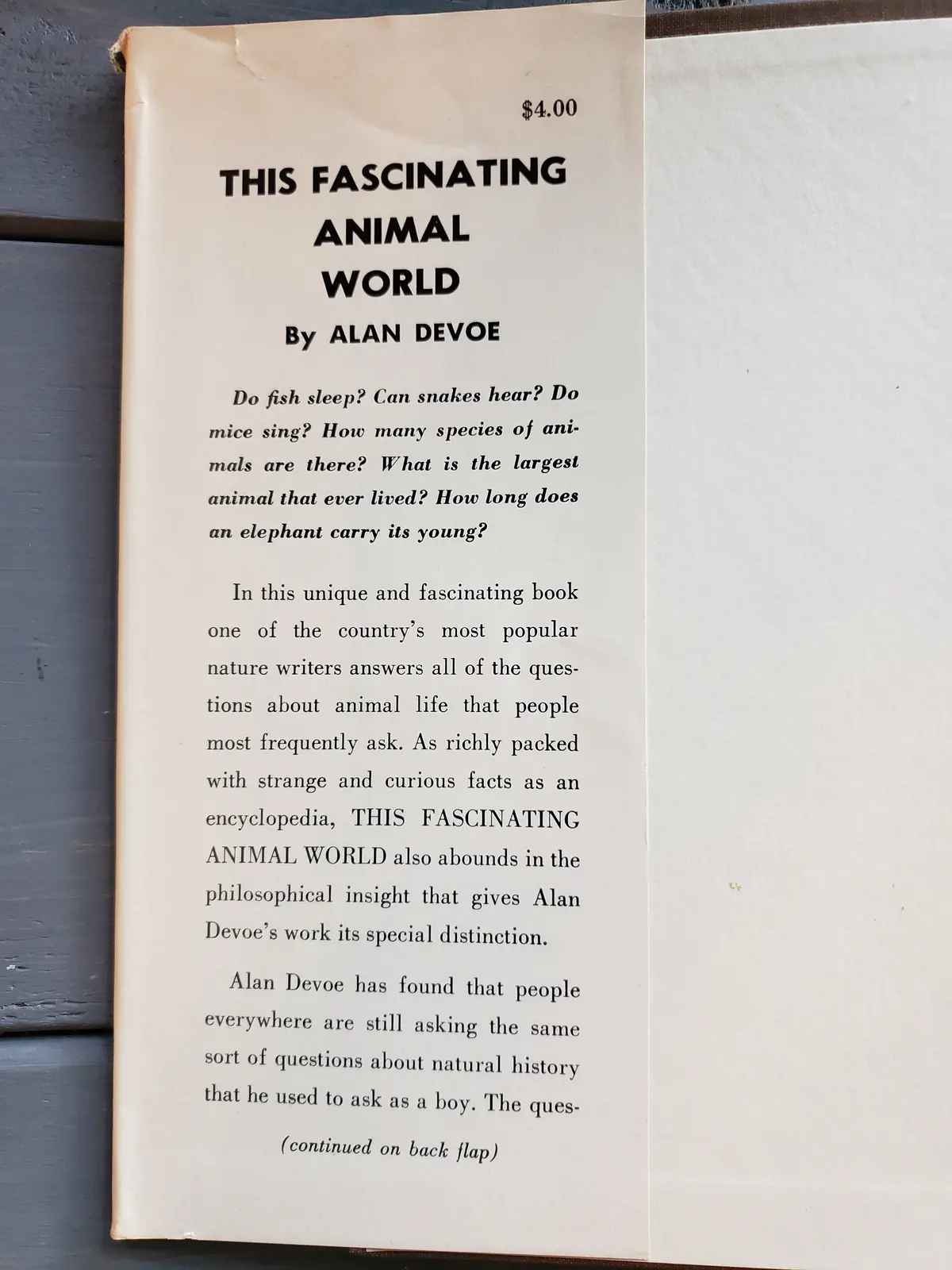 This Fascinating Animal World By Alan Devoe (1959) 2