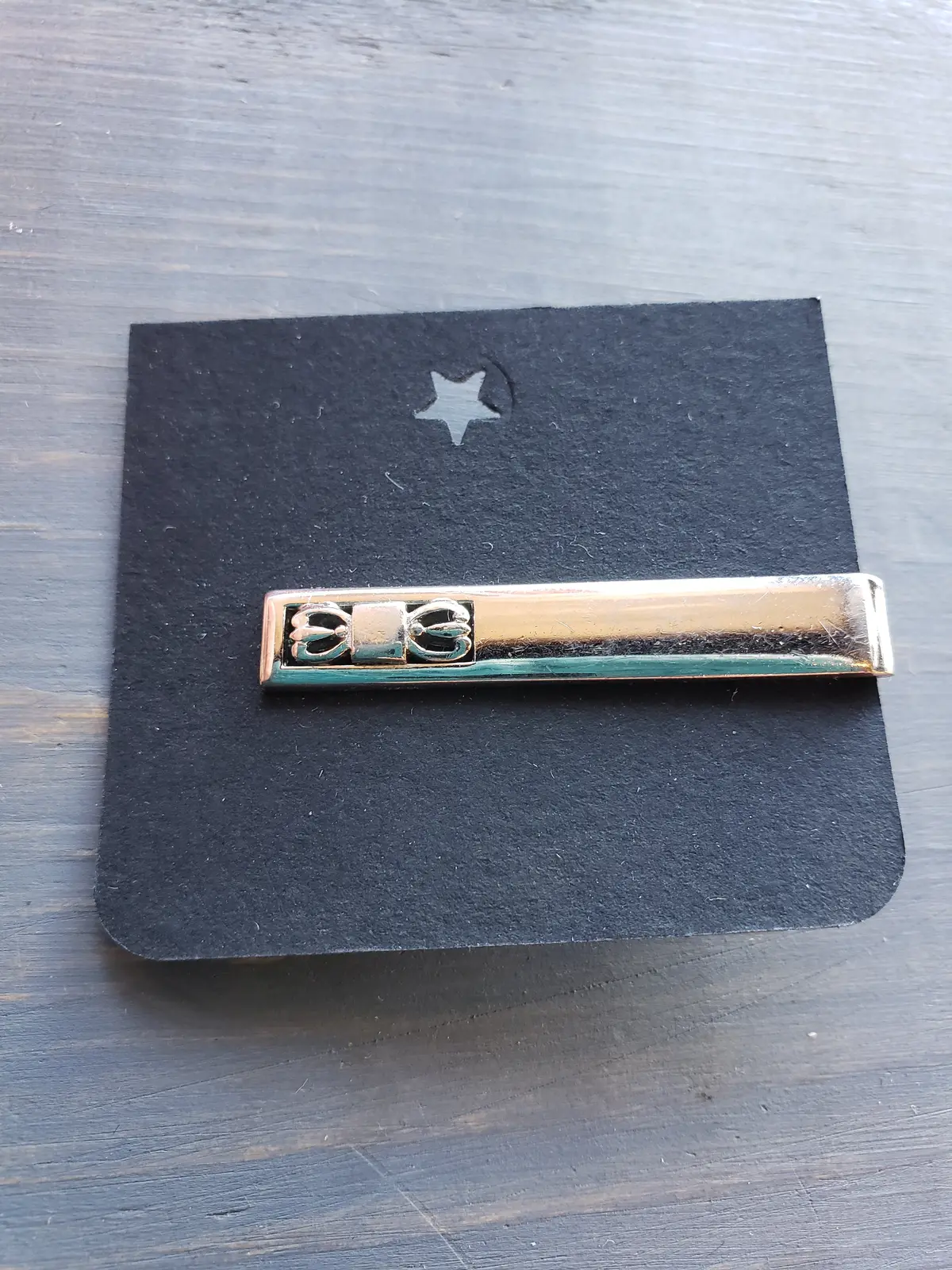 Swank Bow Style Vintage Tie Clip 1