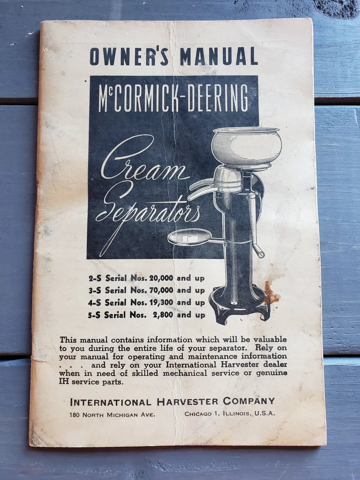 Mccormick-Deering Cream Separators Owner's Manual (1946) 1