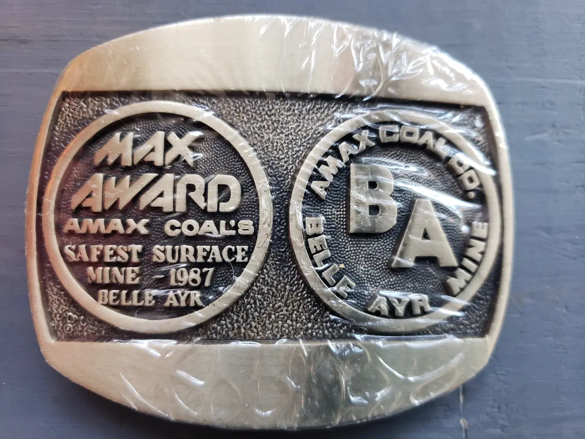 1987 Amax Coal Co. Belt Buckle 1