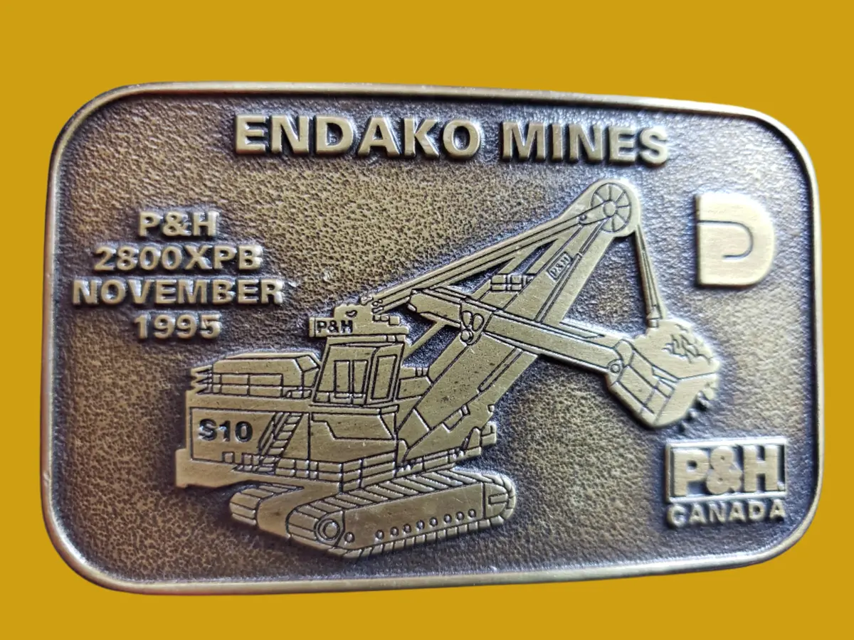 Endako Mines P & H Of Canada Belt Buckle 1