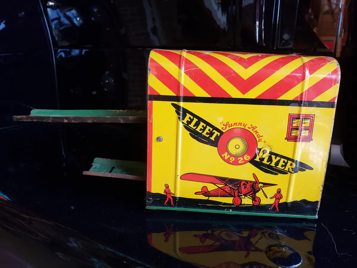 Sunny Andy No. 26 Fleet Flyer Wind Up Tin Toy 1