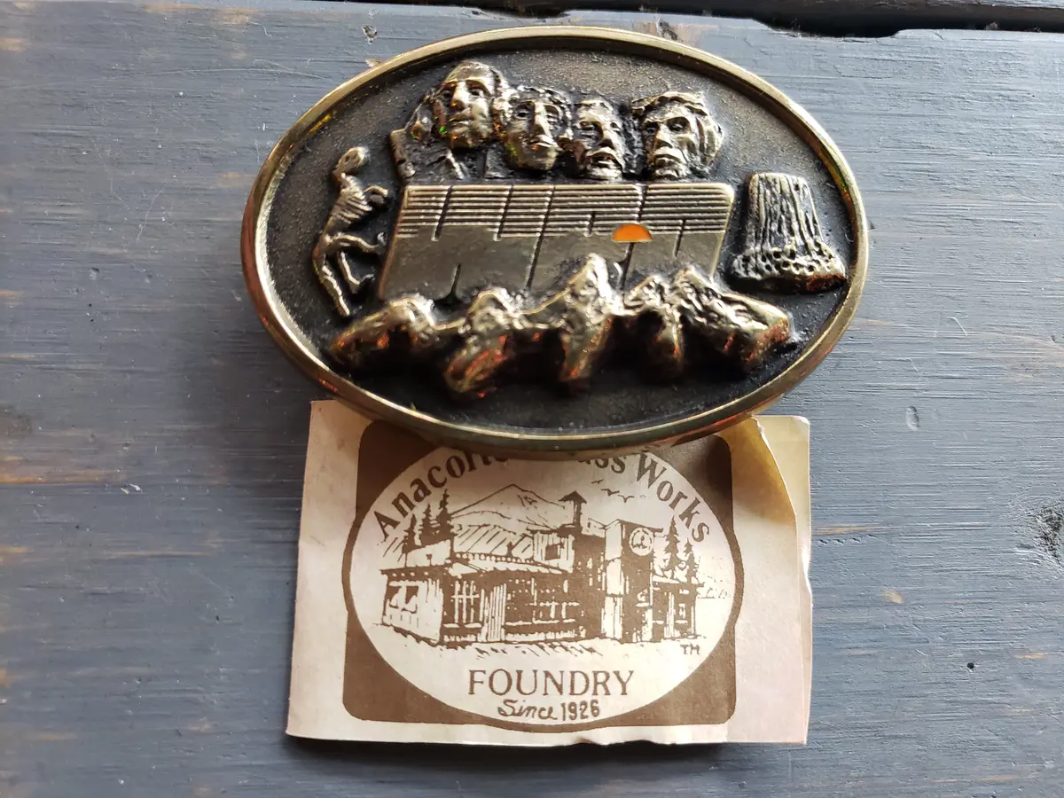 Wyodak Resources Belt Buckle With Original Paper Work 1