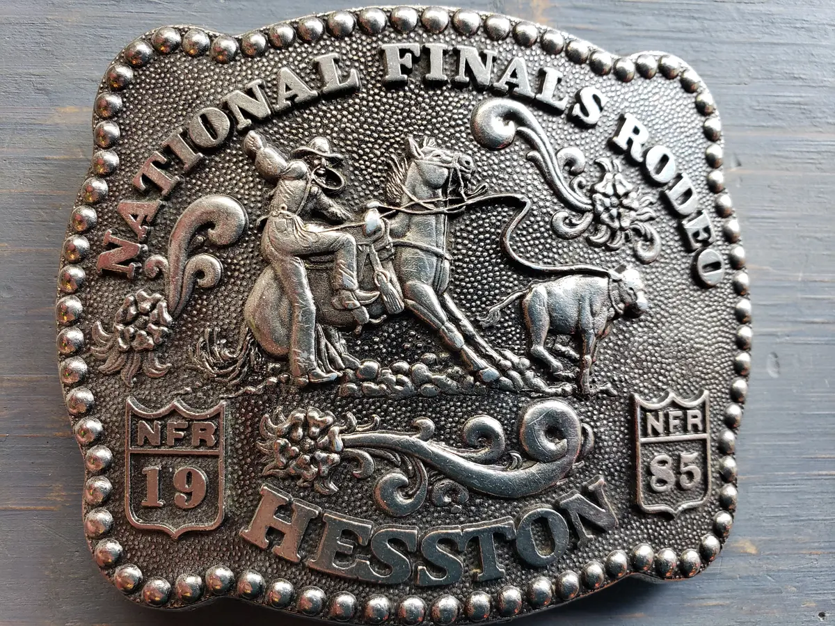 1985 National Finals Rodeo Belt Buckle 1