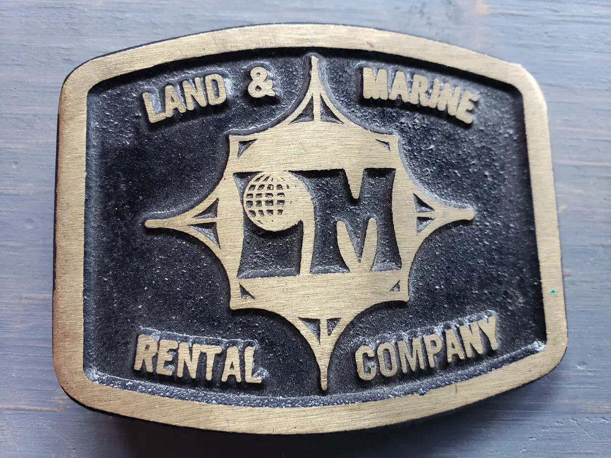 Land & Marine Rental Company Belt Buckle 1