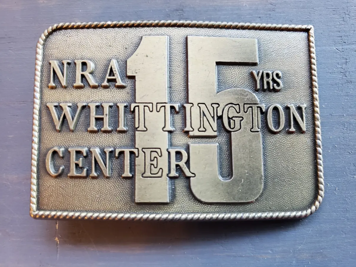 Nra Whitting Center 15 Years Belt Buckle 1