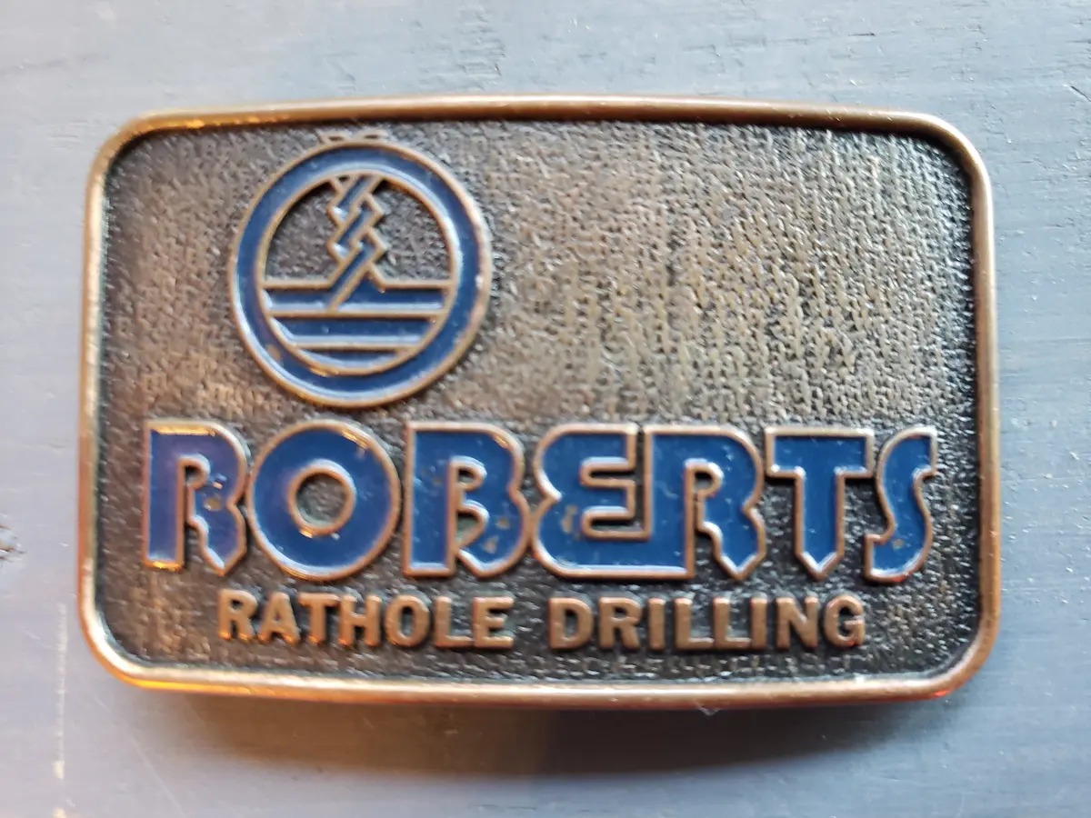 Robert's Rathole Drilling Belt Buckle 1