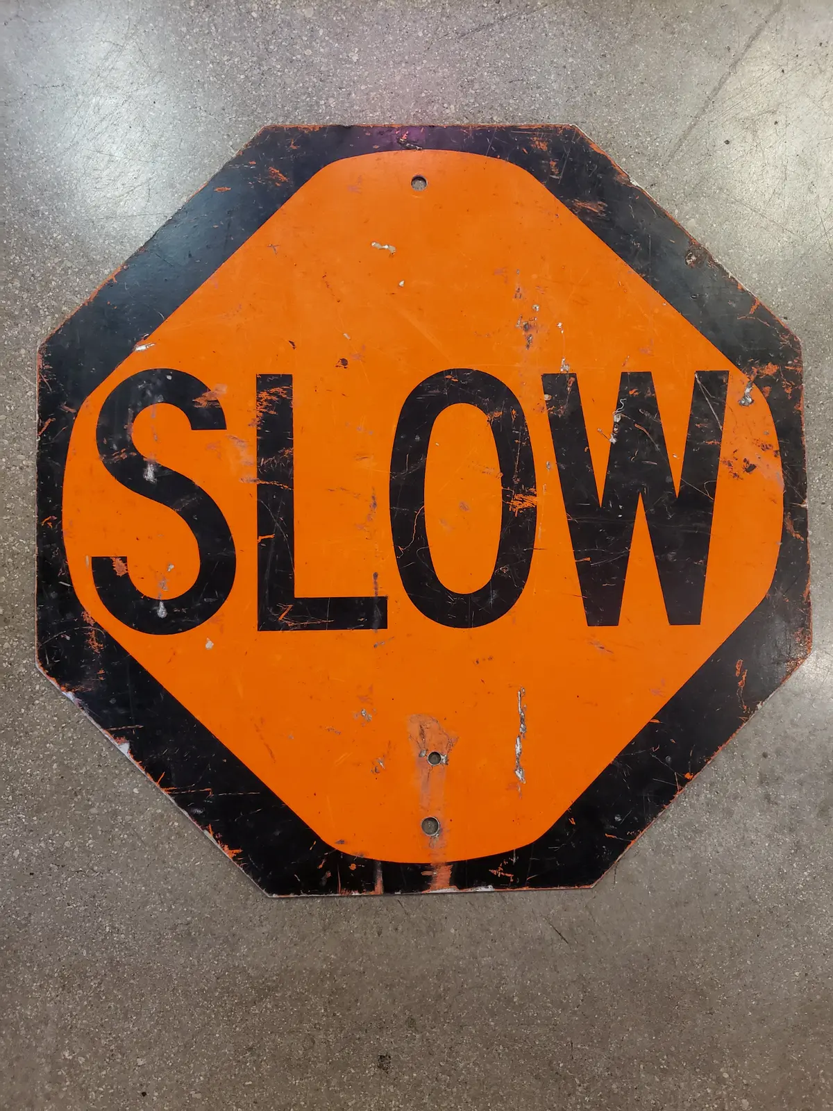 Vintage School Crossing Slow Sign 1
