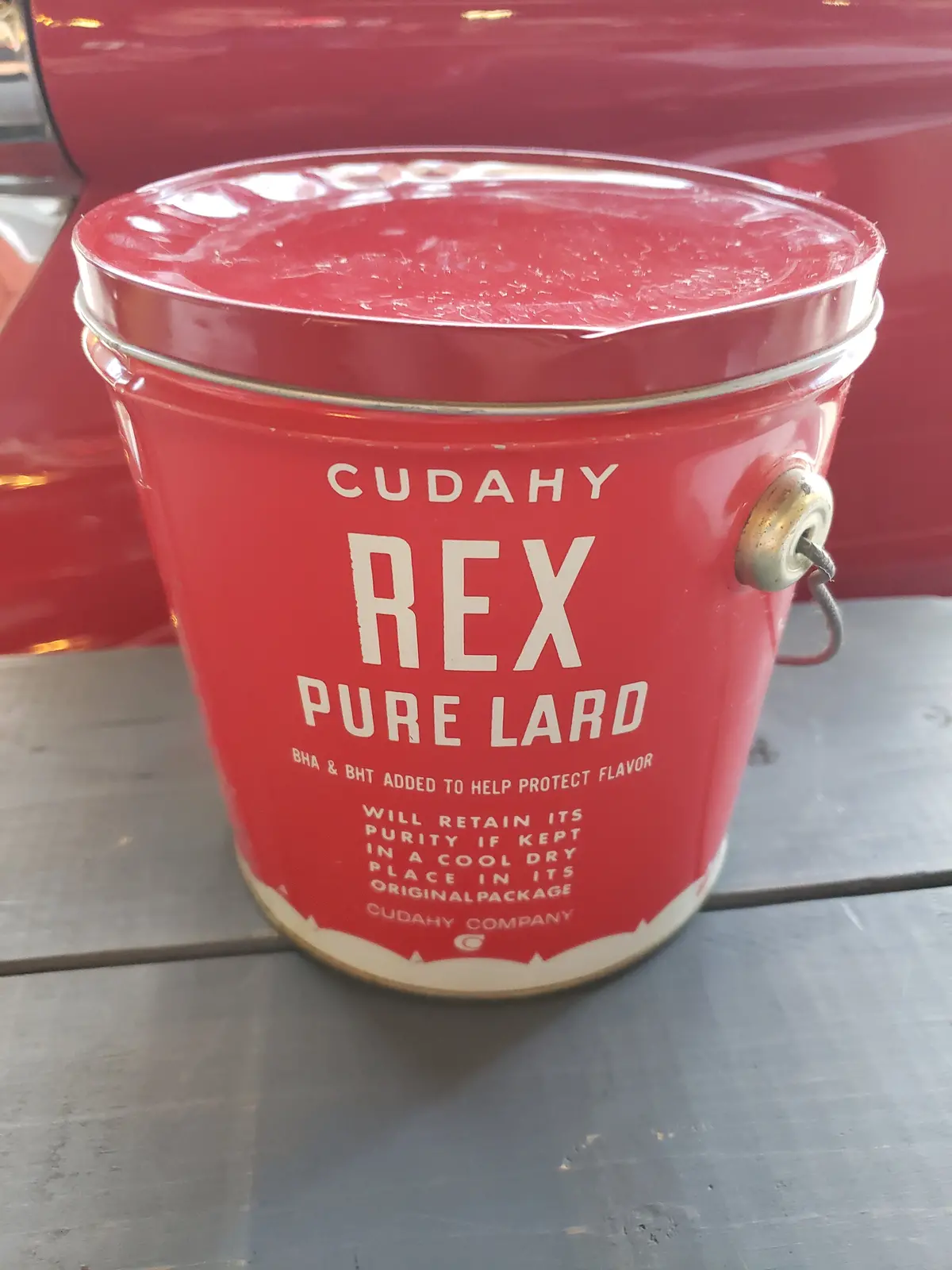 Cudahy Rex Pure Lard Tin (4 Lb.) 1