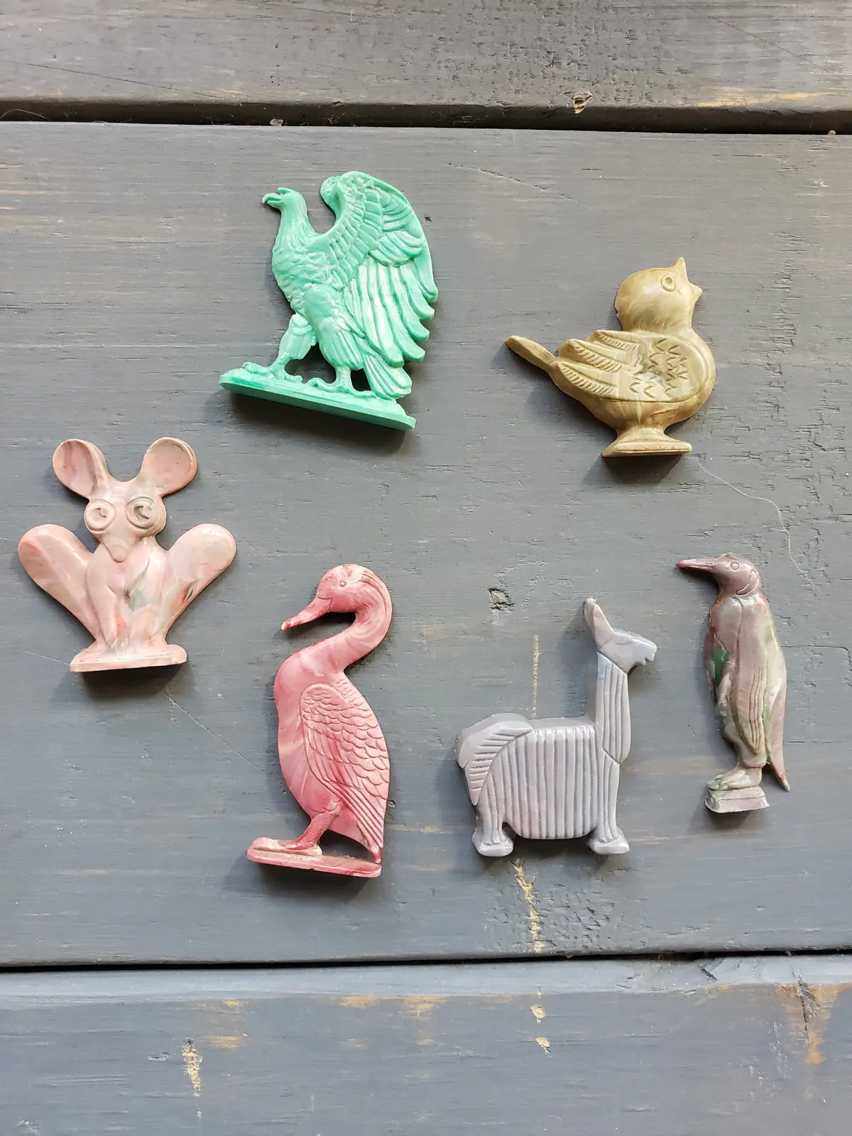 Bakelite Cracker Jack Animals Set Of 6 1