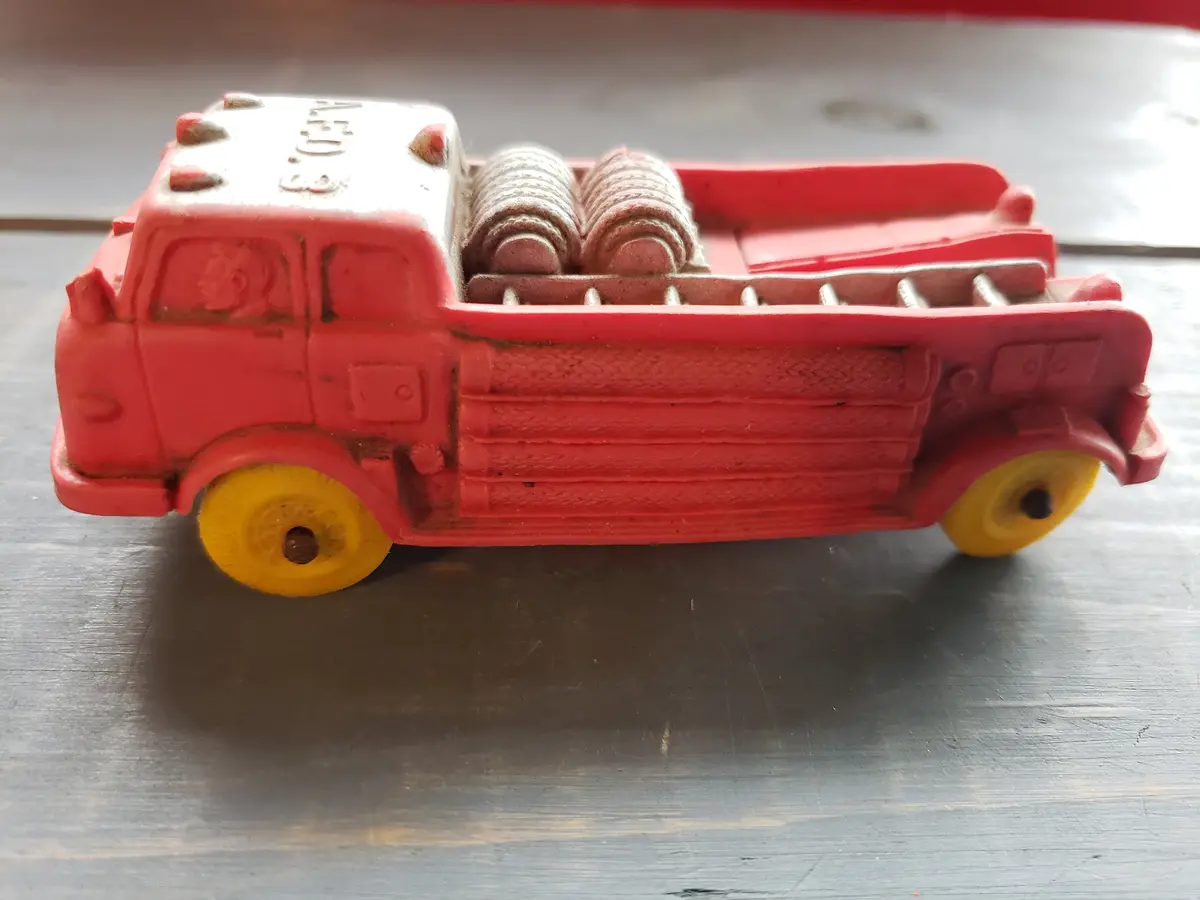 Auburn A.F.D. 3 Rubber Firetruck Toy 1