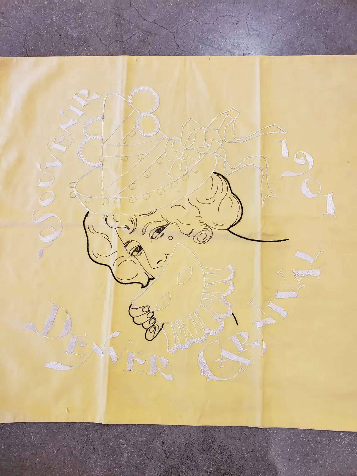 Denver Carnival Souvenir 1901 Pillow Cover 1