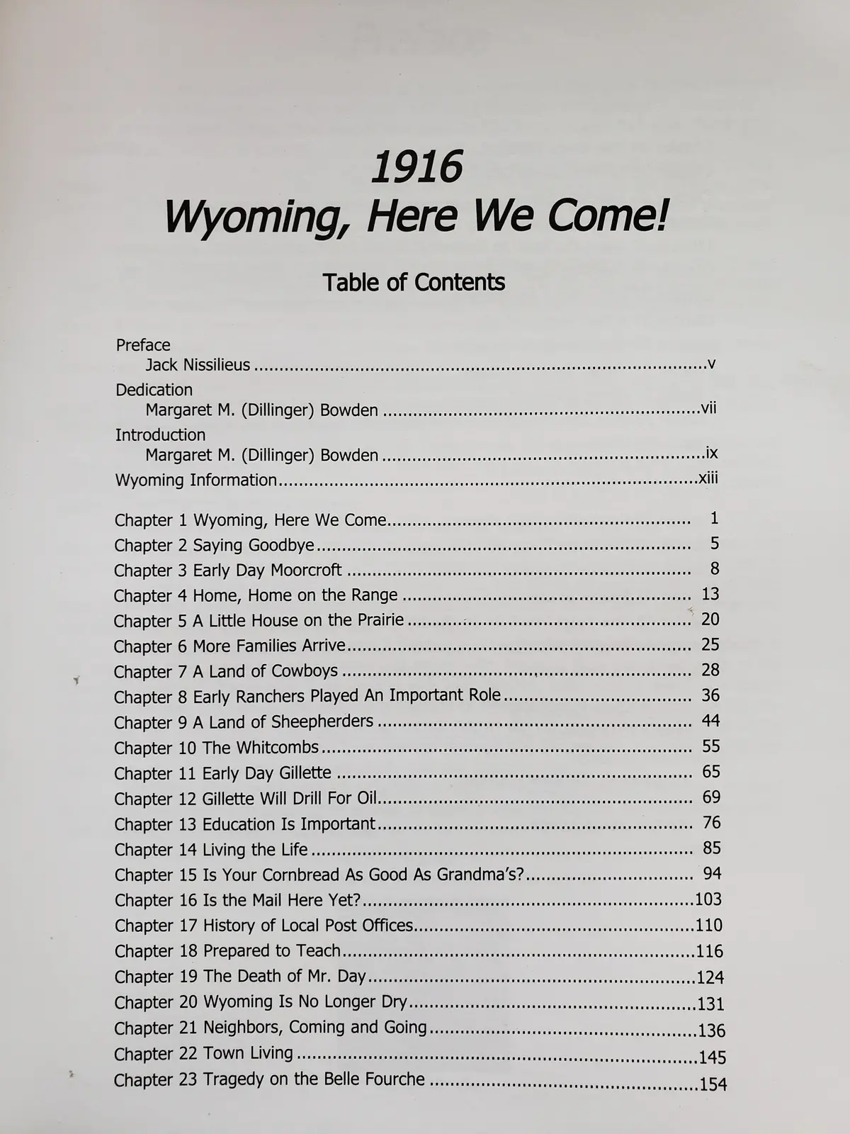 1916 Wyoming Here We Come By Margaret Bowden (2002) 2
