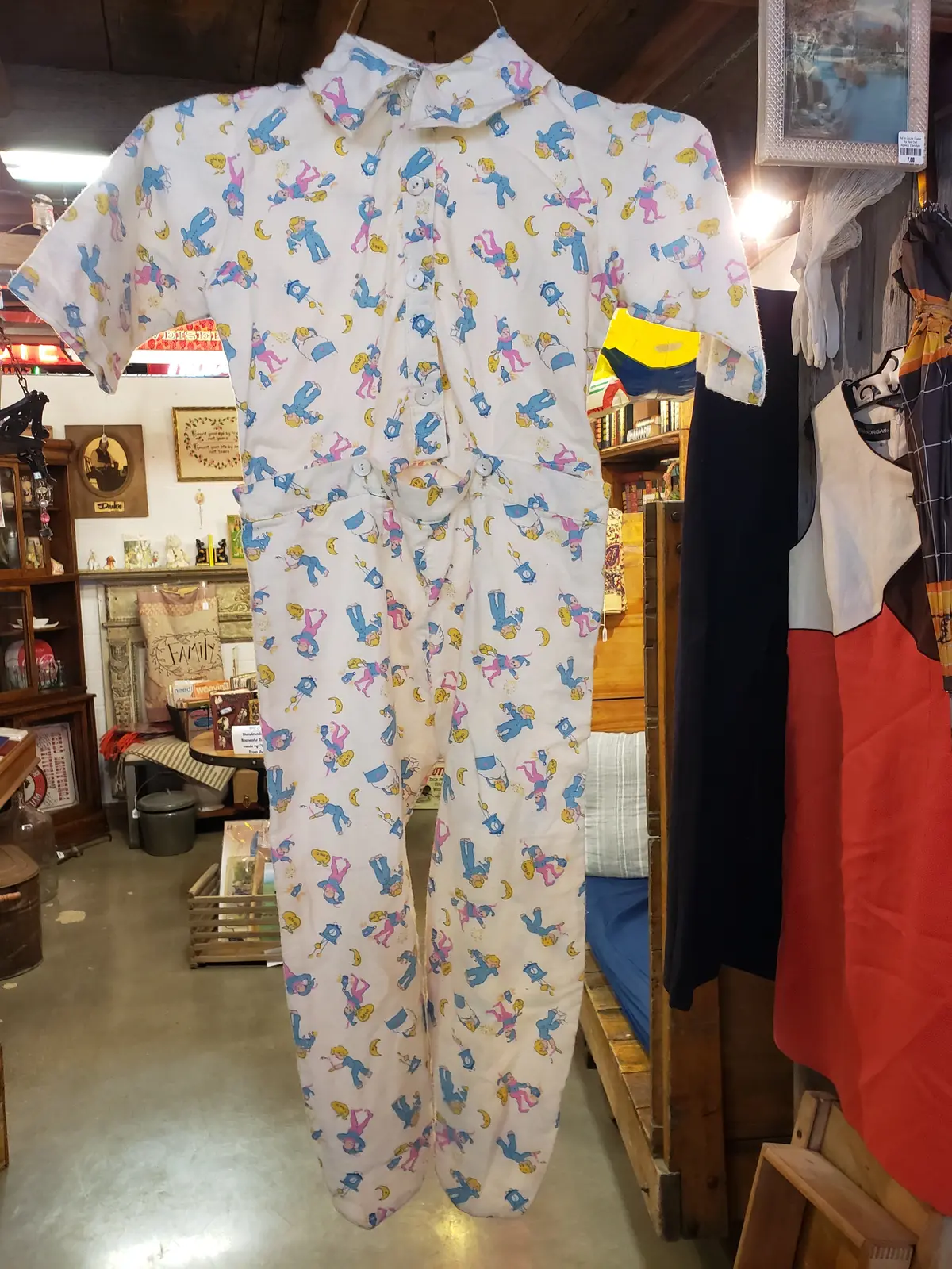 Flannel Toddler Sized Footie Pajamas (Vintage) 1