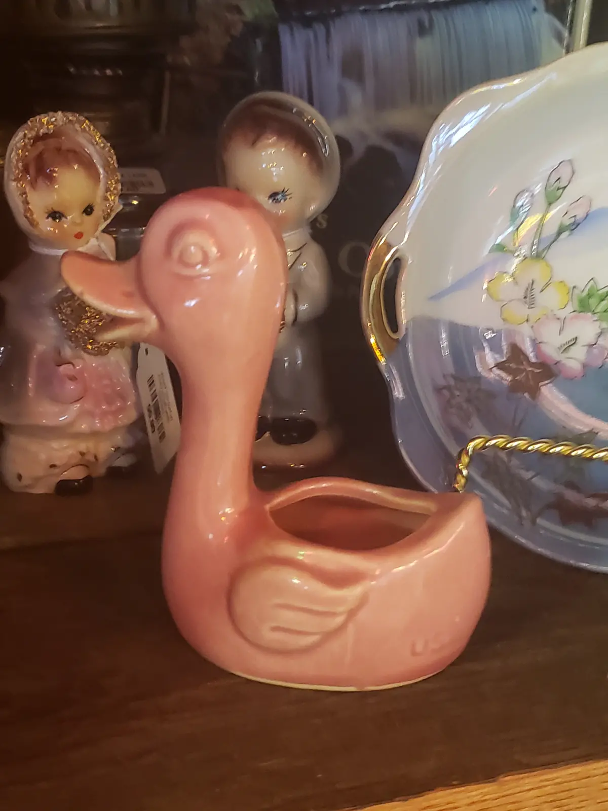 Pink Duck Vintage Planter 1