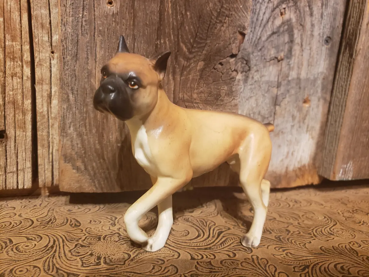 Ceramic Boxer Dog Figurine 1