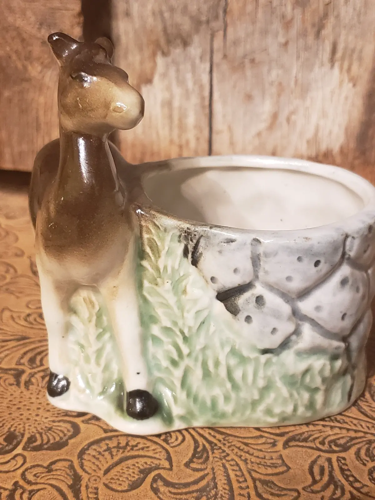 Baby Horse By Well Planter Vintage 1