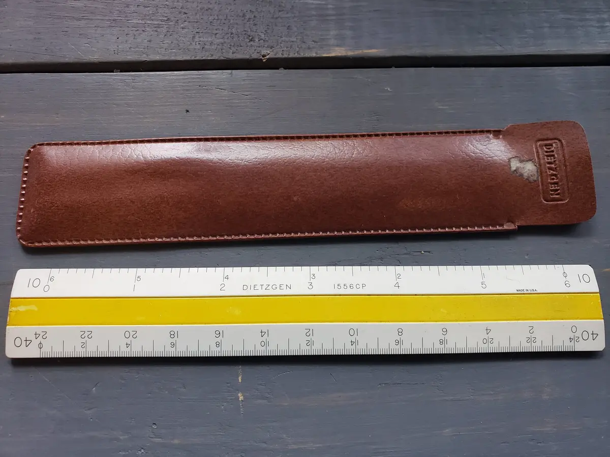 Dietzgen 1556Cp Architect's Multi Ruler With Case 1