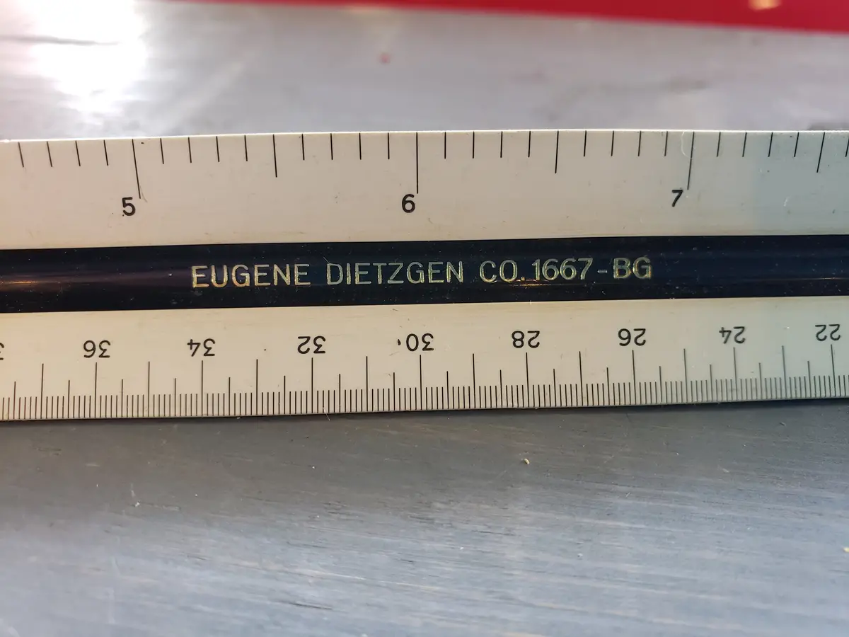 Dietzgen Tri Sided Ruler 1