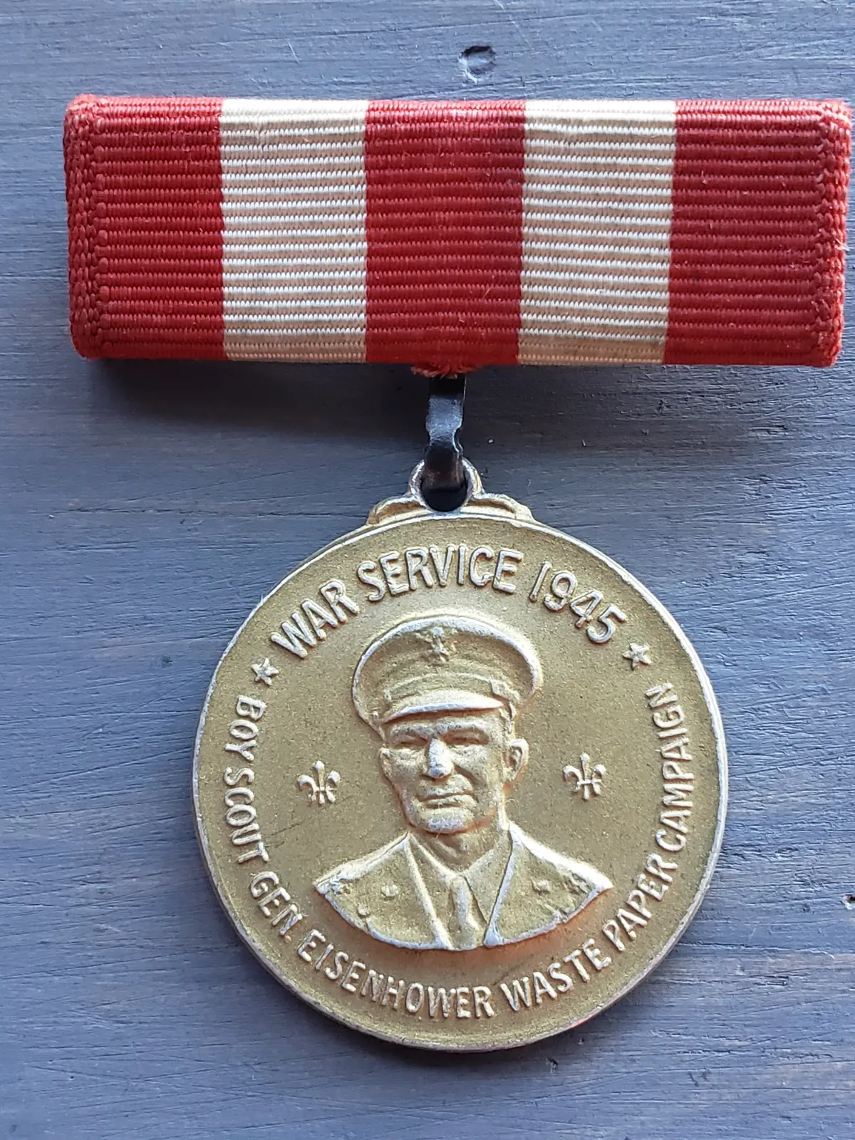 Wwii Boy Scout Waste Paper Campaign Medal 1