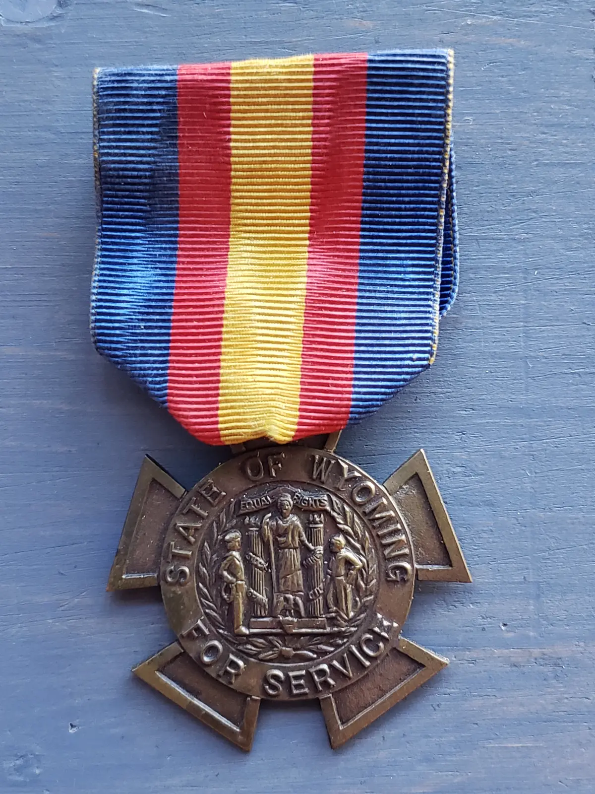 Wwii Wy National Guard Medal (Edward Craig) 1