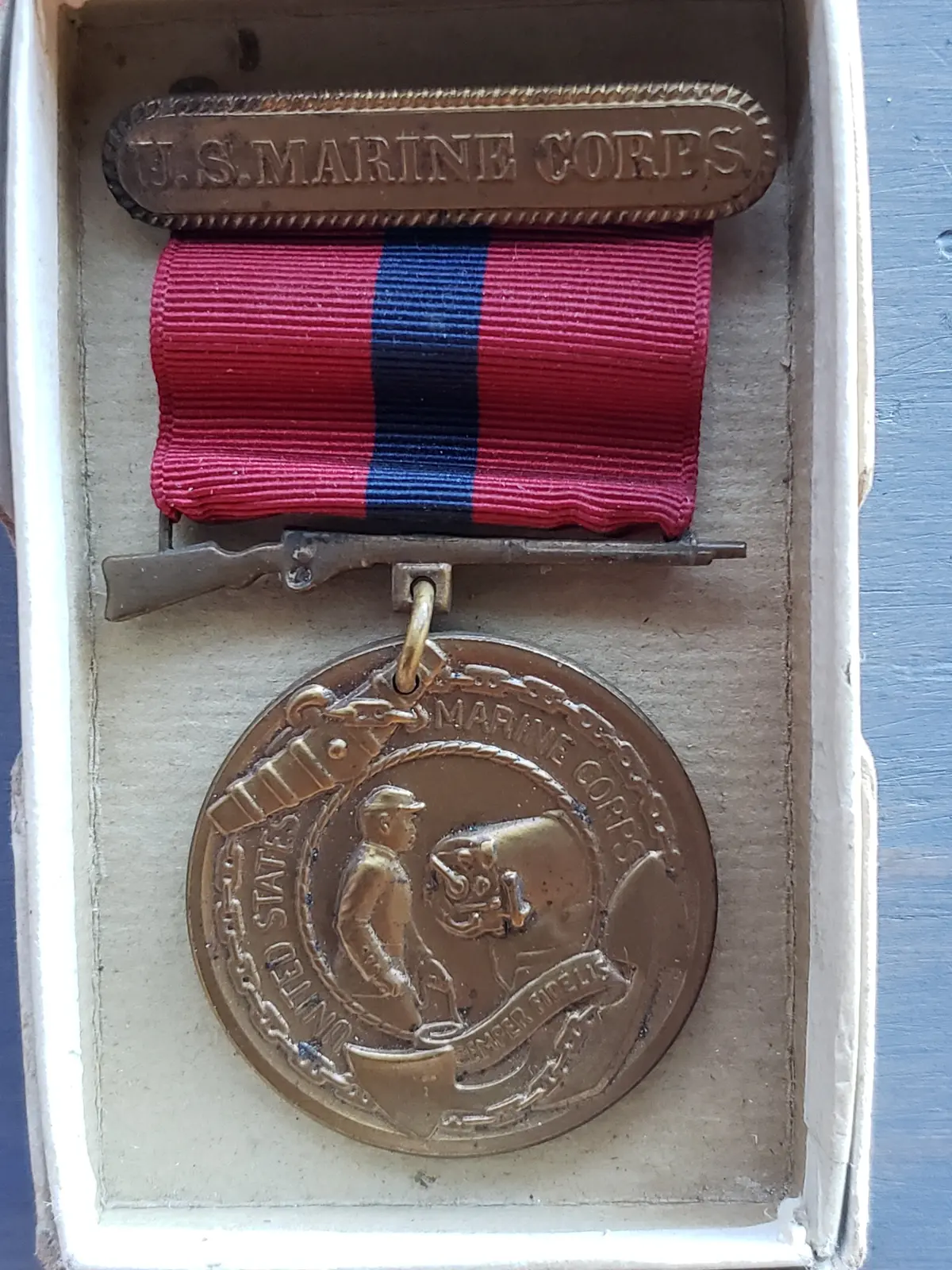 1928 Usmc Good Conduct Medal James G. Sturgeon 1
