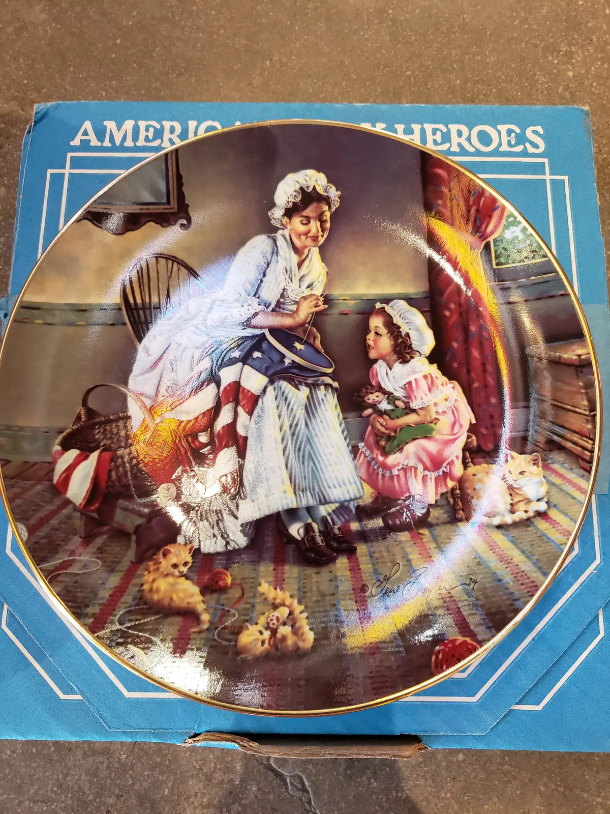 Betsy Ross Commemorative Plate 1