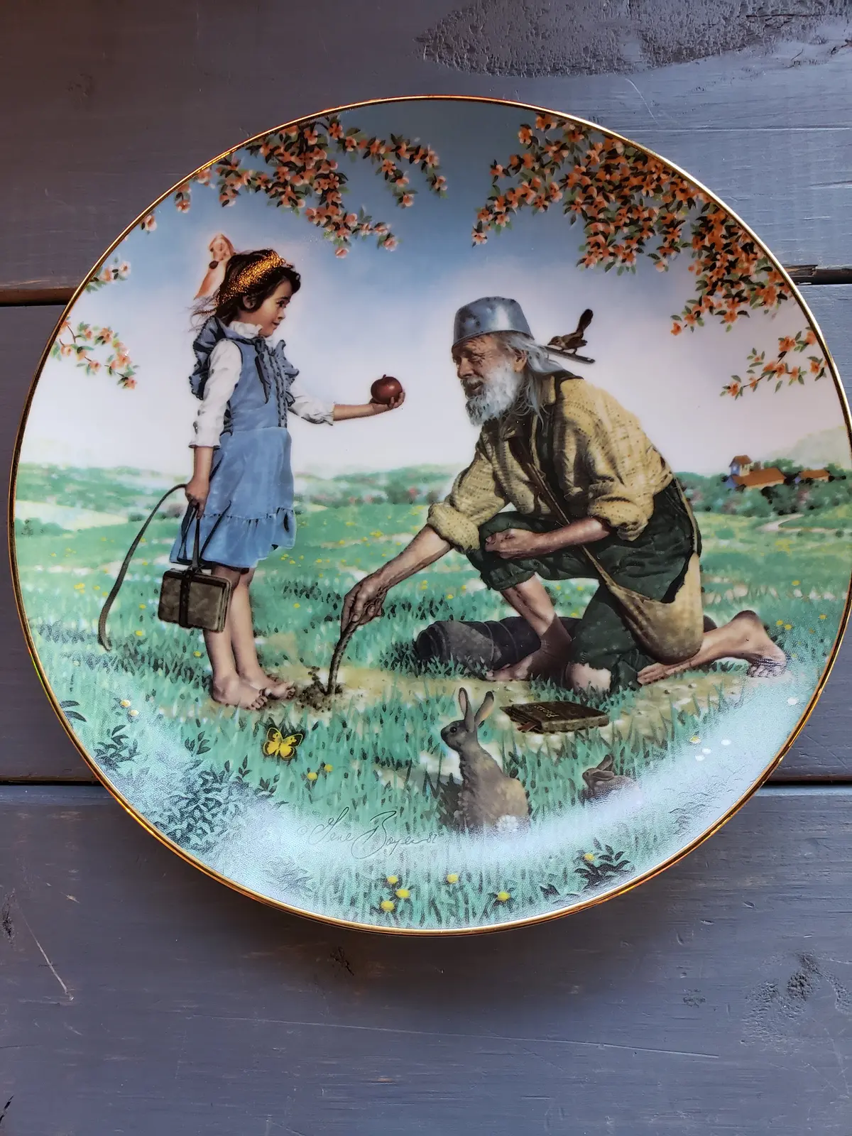 Johnny Appleseed Commemorative Plate 1
