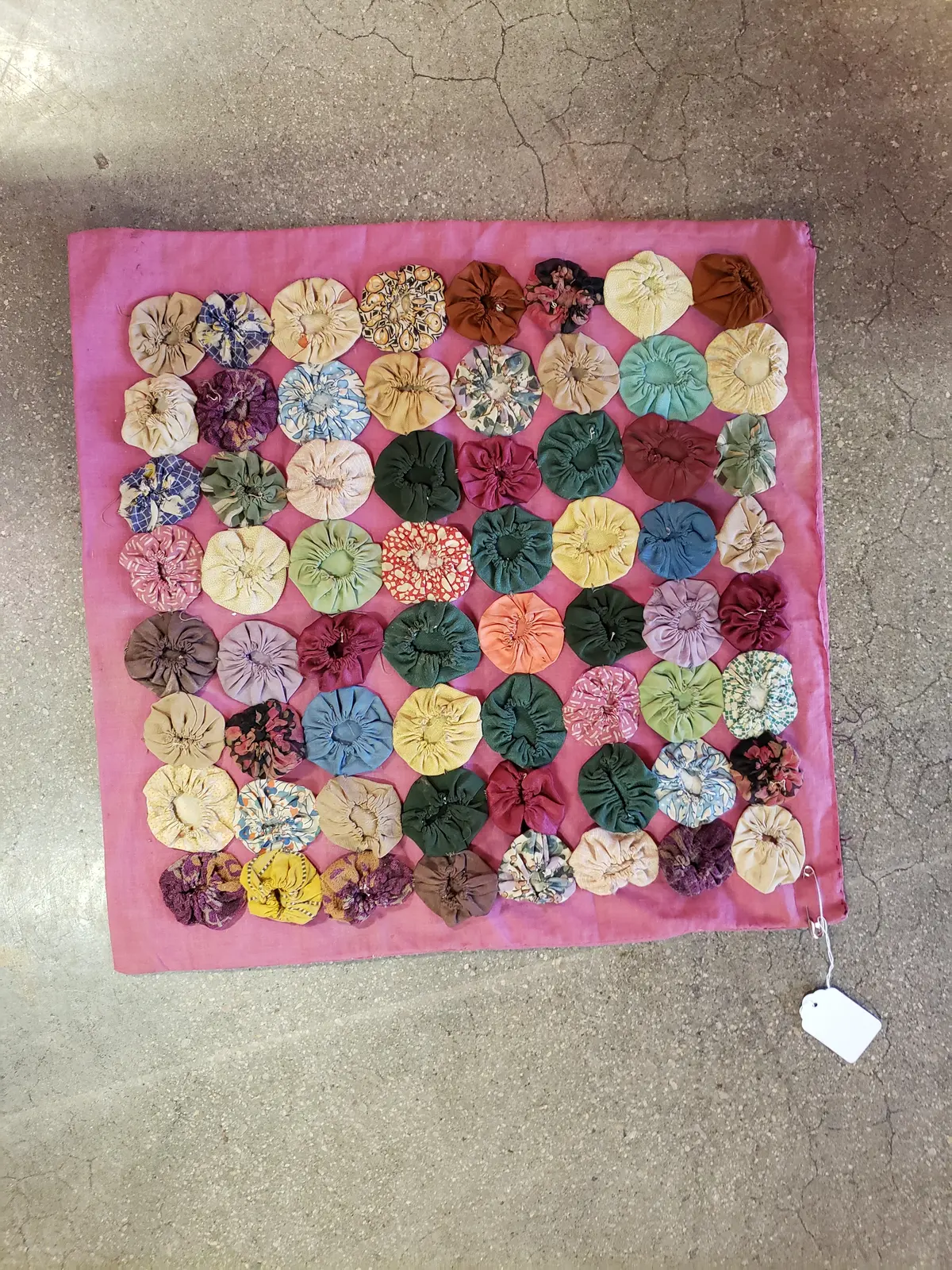 Vintage Pink Medallions Pillow Cover 1