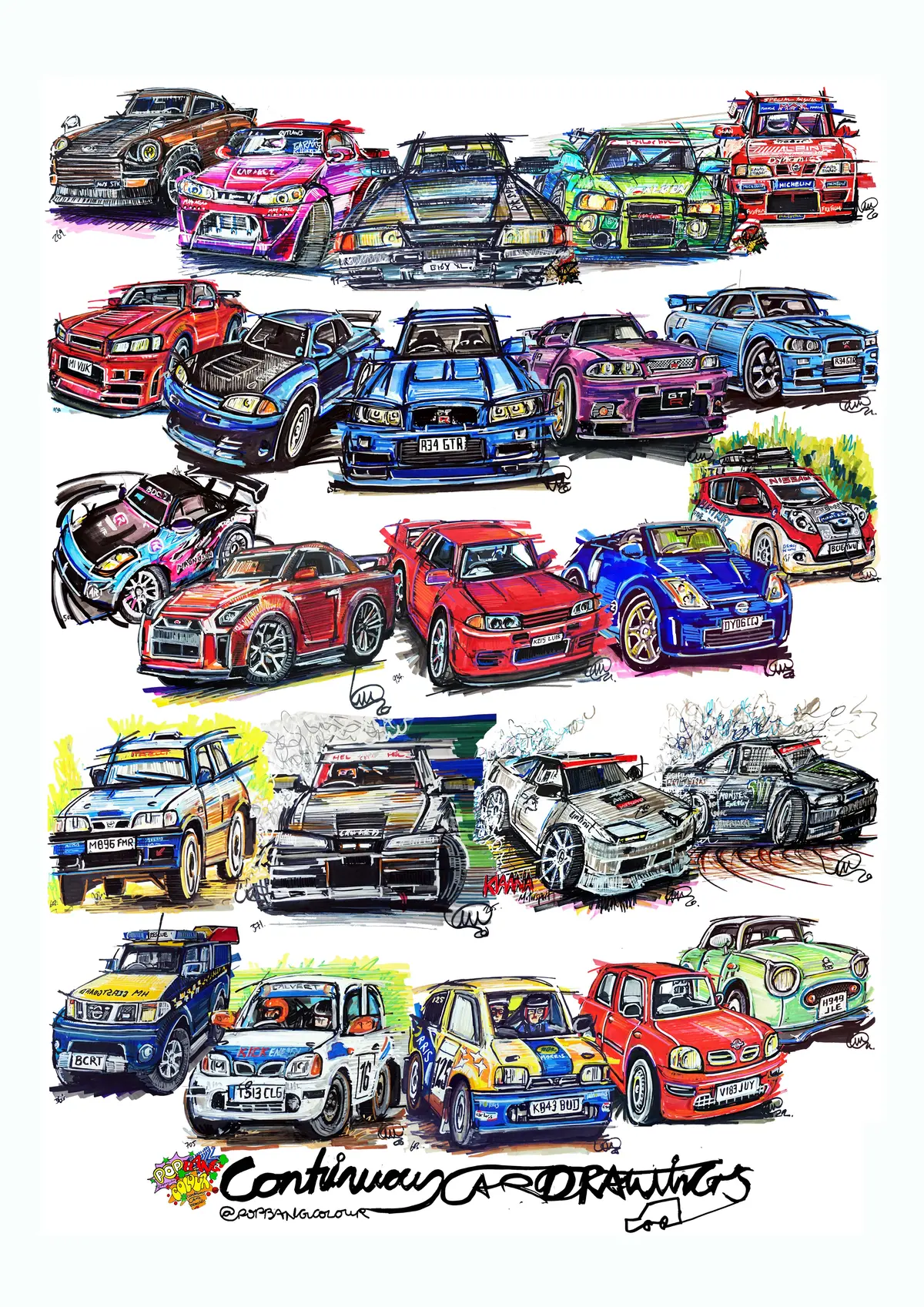 #Continuouscar Poster Print Collection | Nissan 1