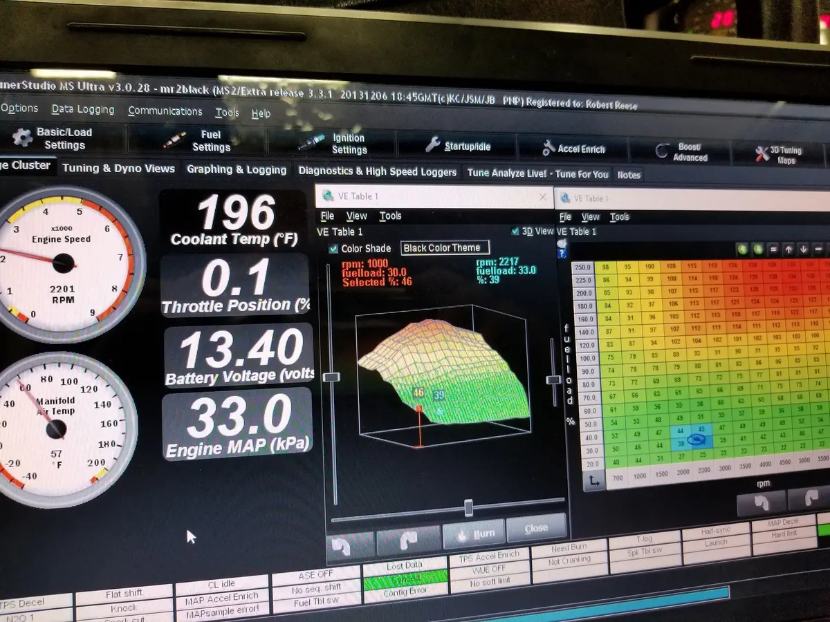 Dyno Tune For Megasquirt 1